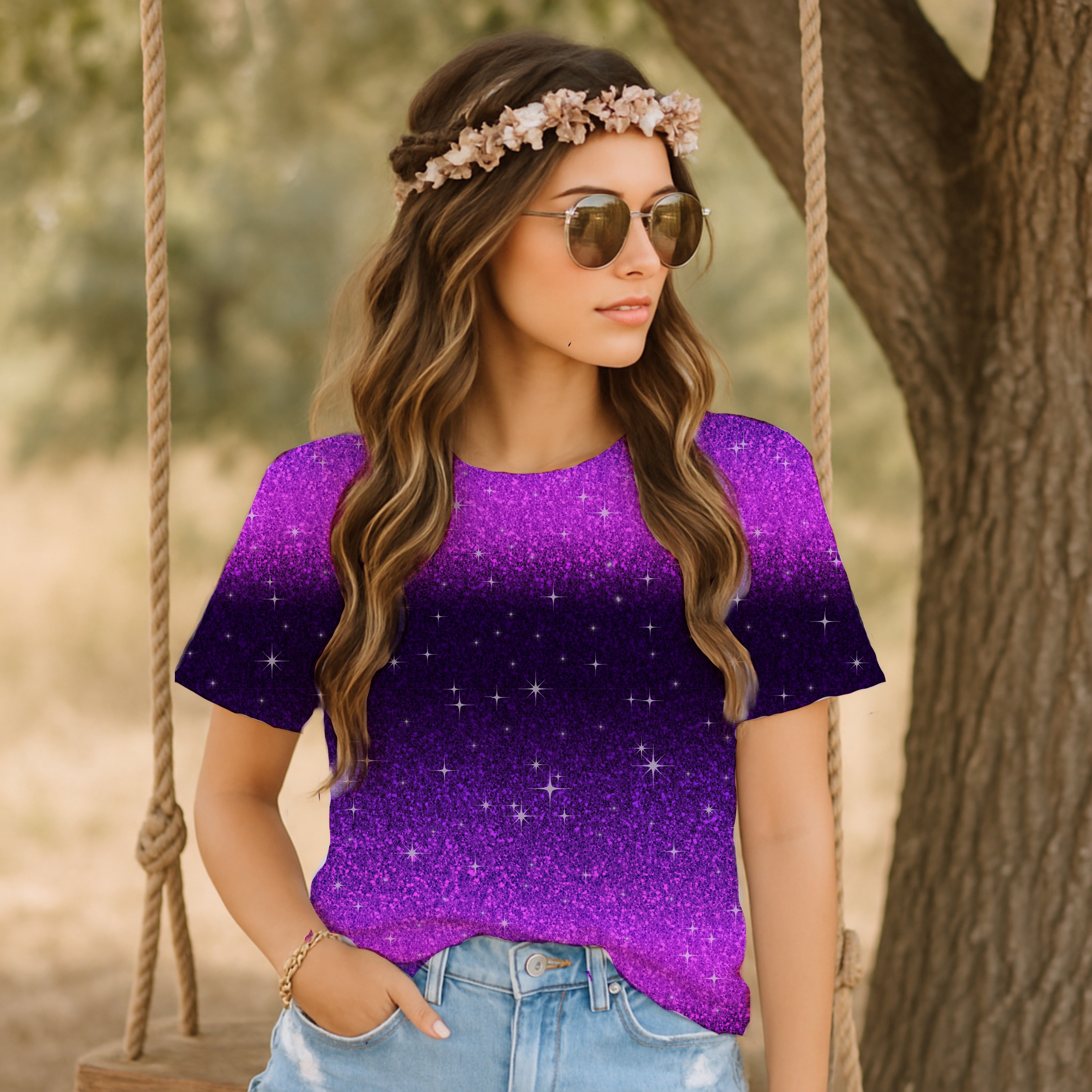 Lila Glitzer Dauervorbestellung